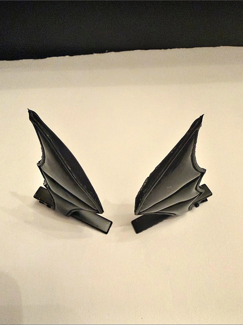 Black Bat Wing Hair Clips NWT